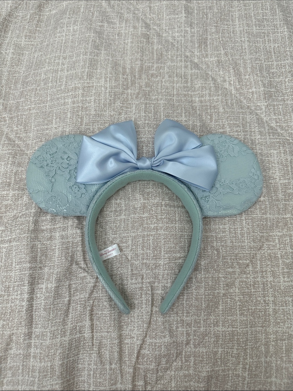 New Disney Cinderella Blue Satin Bow Headband